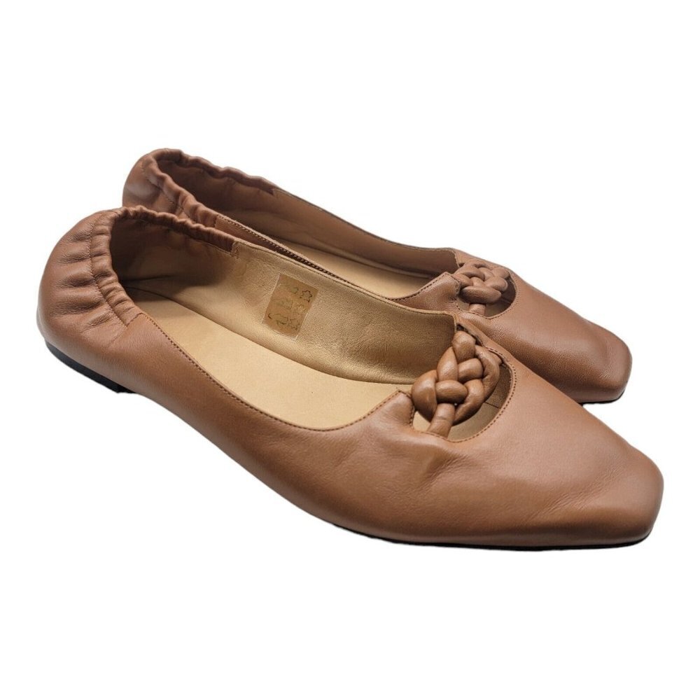 Frame Shoes Womens Size 40 Brown Denim Le Collina Leather  Flats Career Vacation